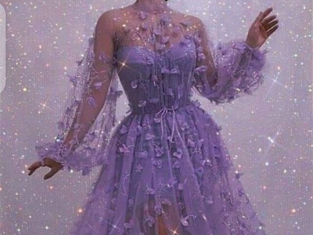 É um vestido longo tá