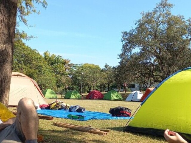 O acampamento