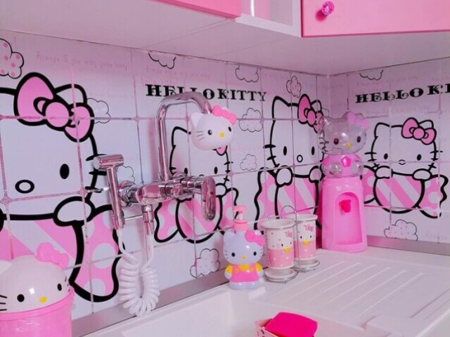 Cozinha da hello kitty 💗