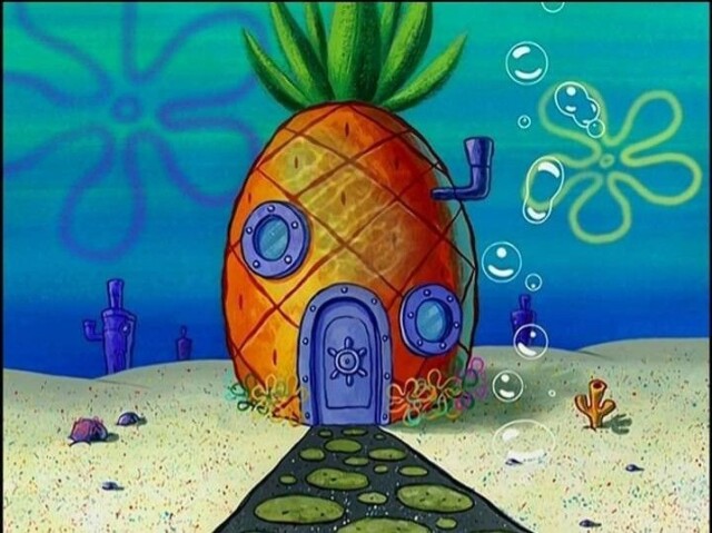 Na casa do Bob Esponja