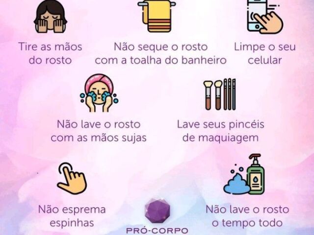 Dicas pra evitar o aparecimento de espinhas