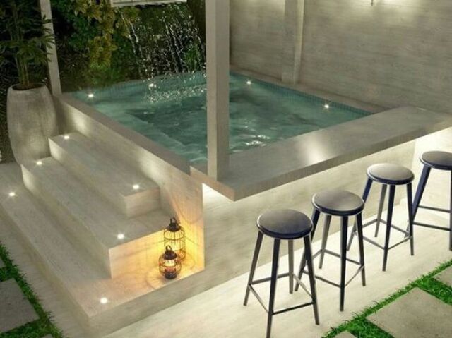 Uma jacuzzi!