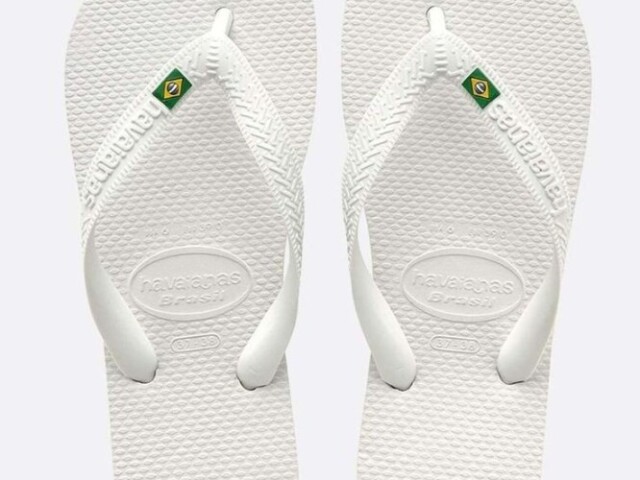 Havaianas branca a clasica kk