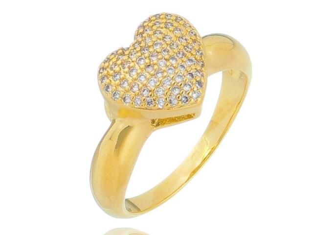 Anel coraรงรฃo de ouro โจ๐