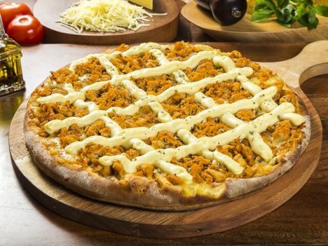 pizza de frango com Catupiry