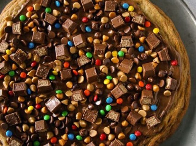 pizza de chocolate