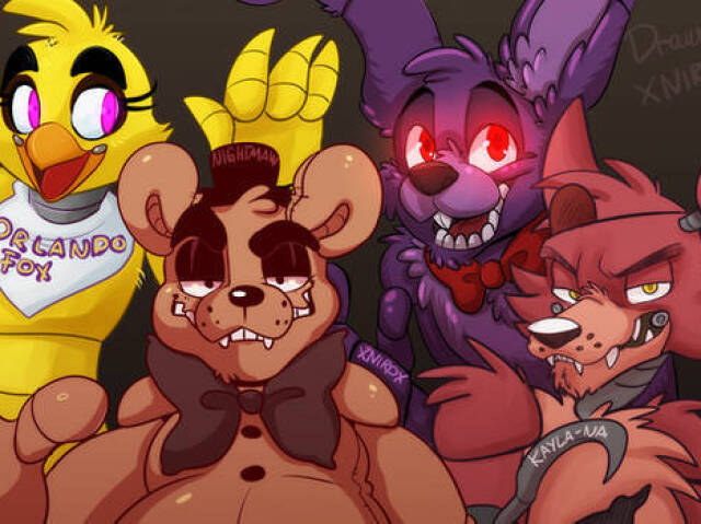 6 existe chica Freddy bonie fox e Golden Freddy