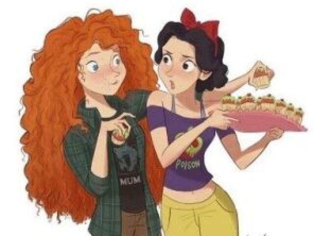 merida e branca de neve