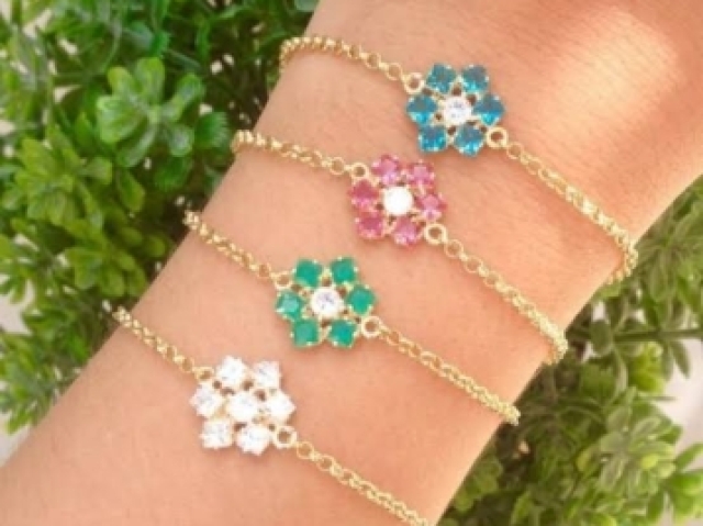 Pulseira de flor