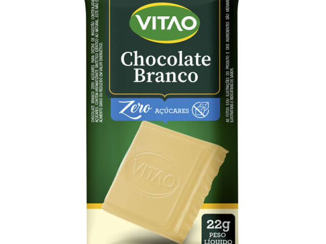 Chocolate branco zero açucar do vitão