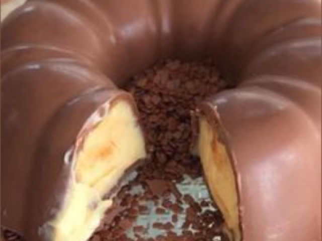 Bolo de chocolate com maracujá