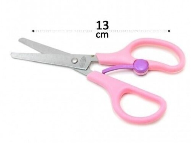 tesoura rosa simples