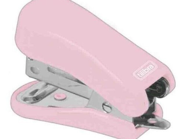 grampeador rosa pastel