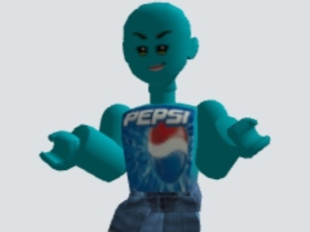 Pepsi sem gás azul horrorosa cheia de unha de sapo dentro da garrafa