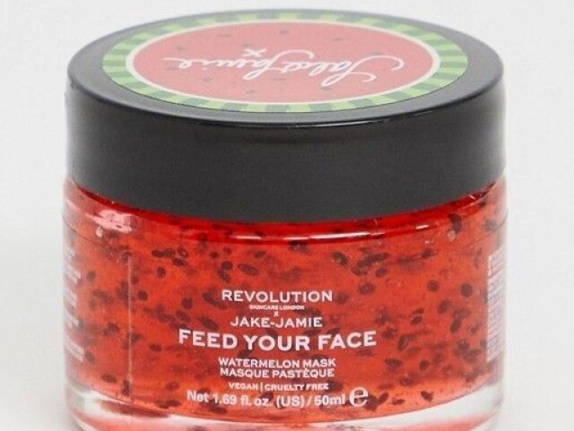 Um esfoliante para a pele facial de melancia. Perfeito! 🍉💫