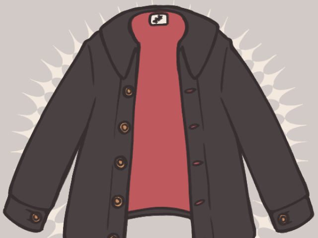 Basic black coat