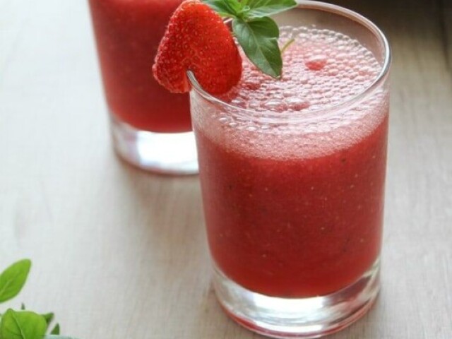 Só um suco porque não bebo álcool