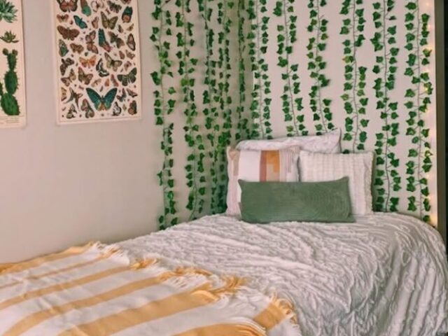 Quarto bem natural com luzinhas amarelinhas💛💛