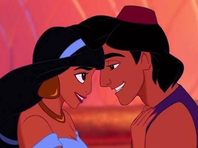 Aladdin e princesa Jasmine