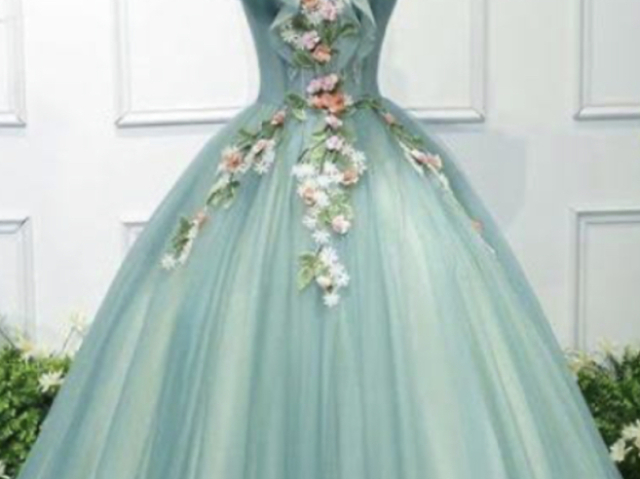 Vestido longo verde