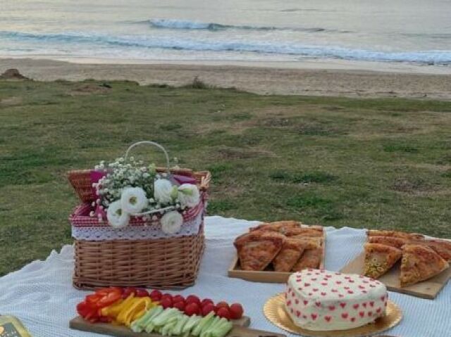 Piquenique na praia