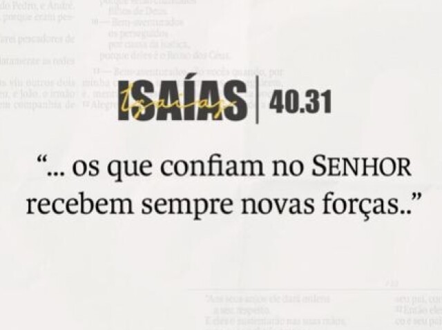 Durma tranquila, confie no Senhor e Ele renovará suas forças🙏🏻