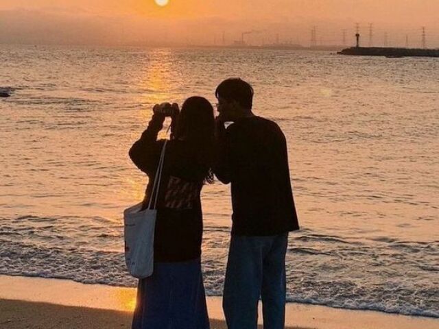 Pôr do sol na Praia