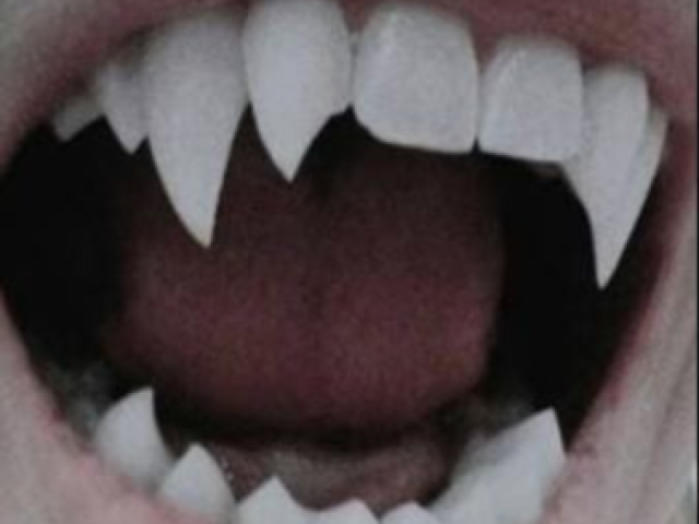 Dentes afiados(poderá matar alguém com uma mordida no pescoço)