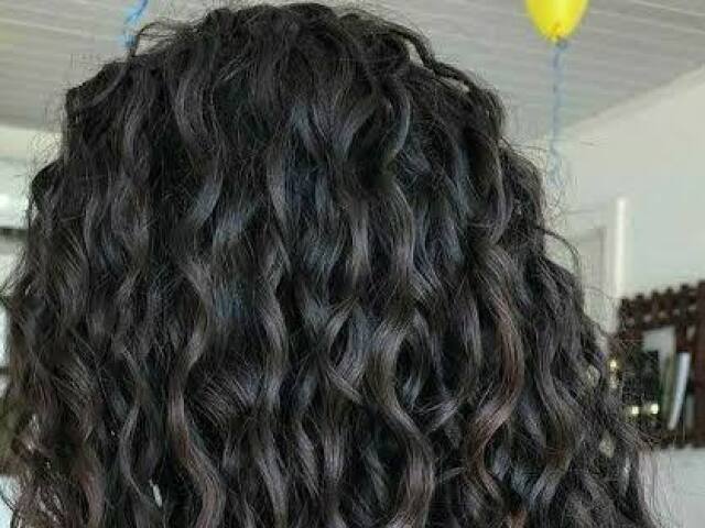 Cabelo longo com cachos!