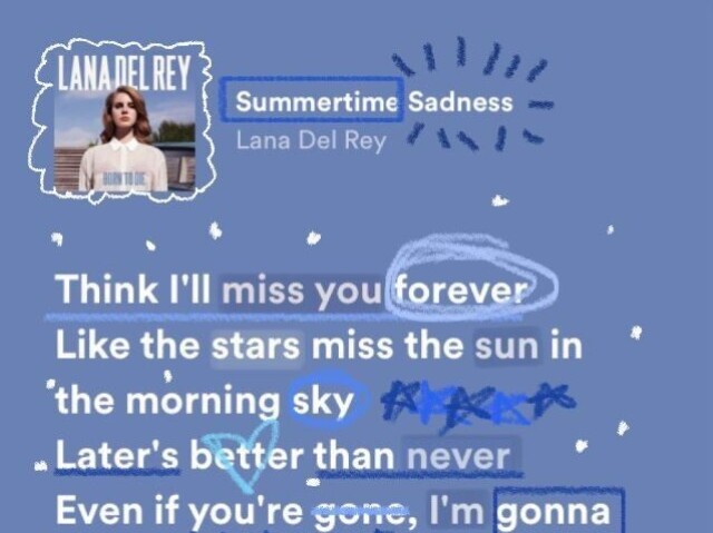 Summertime sadness