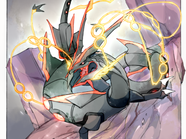 「 Shiny Mega Rayquaza Level 100 com 6 IVs perfeitos 」