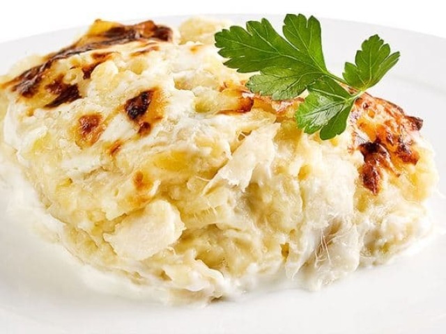 Bacalhau com natas?