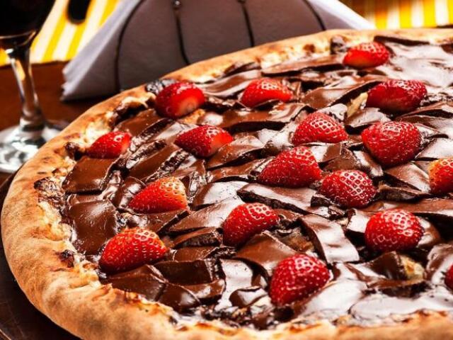 Pizza de chocolate