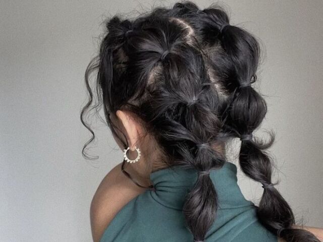 Um penteado bem elaborado,claro!