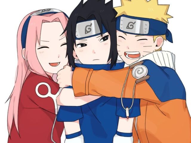 Naruto, Sakura e Sasuke