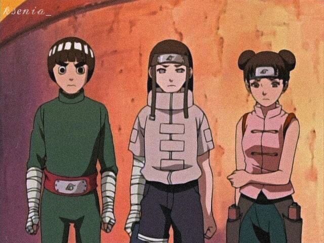 Tenten, Neji e Rock Lee