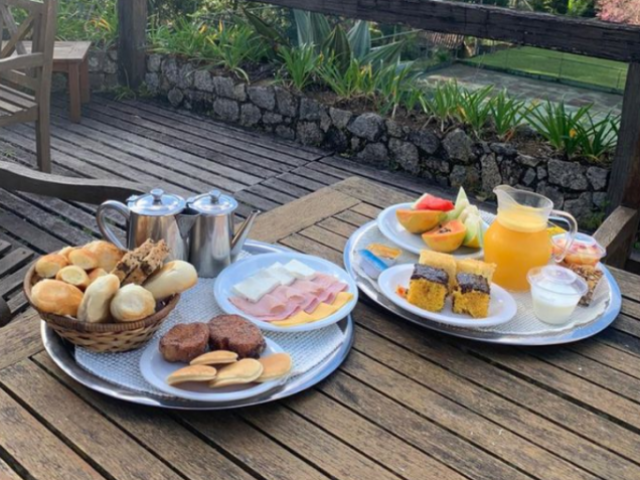 Fez café da manhã pra família