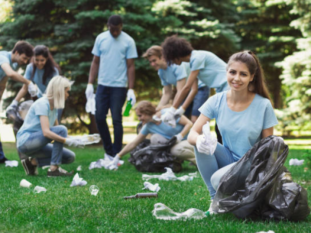 B. Planting trees or cleaning parks