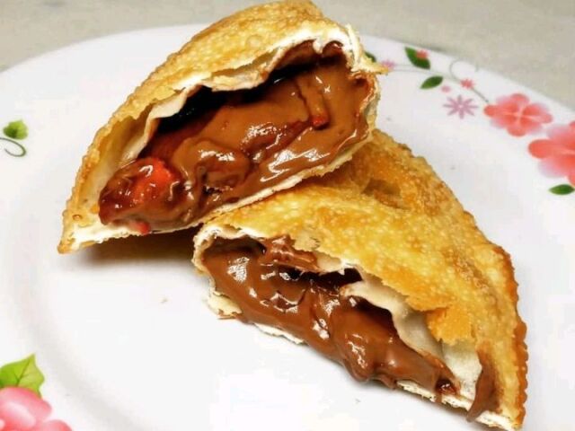 Morango com Nutella