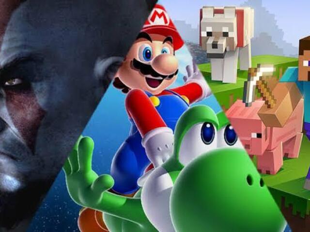 League of legends, Zelda: Ocarina Of time, Mario Kart, Call Of duty Cold War e Battlefield 1