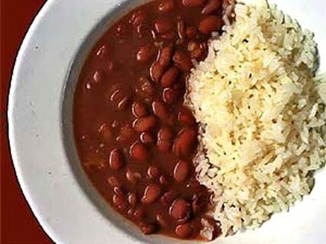 Arroz e feijão