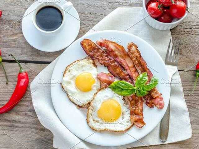 bacon and eggs