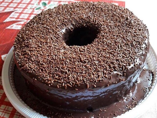 bolo de chocolate normal