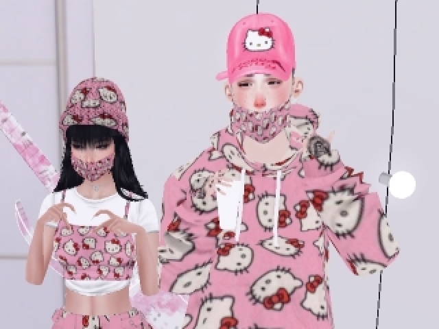 O BEBETO
com roupinha da Hello Kitty
