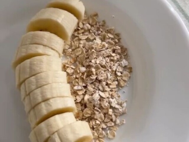 Banana com aveia