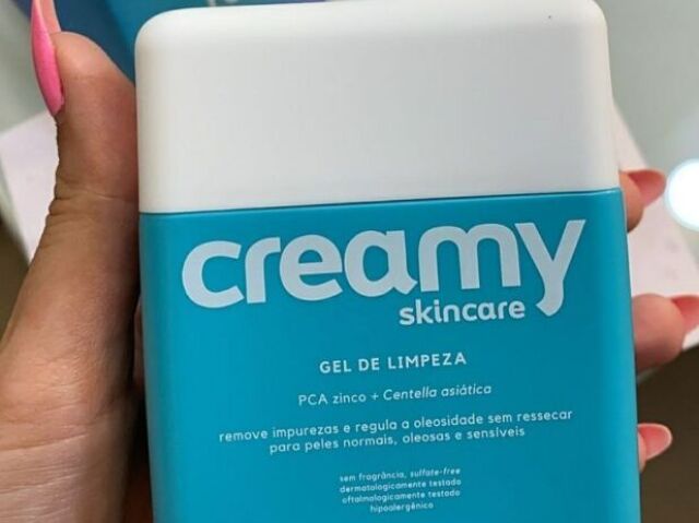 Gel de limpeza da creamy