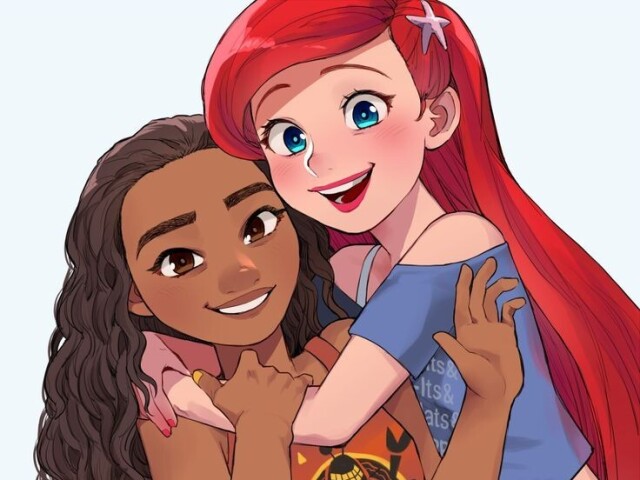 Ariel e Moana, ao mesmo tempo que são opostas, são extremamente semelhantes.