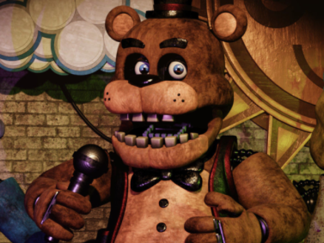 Com Freddy do fnaf plus