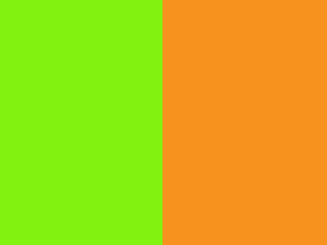 Verde e laranja