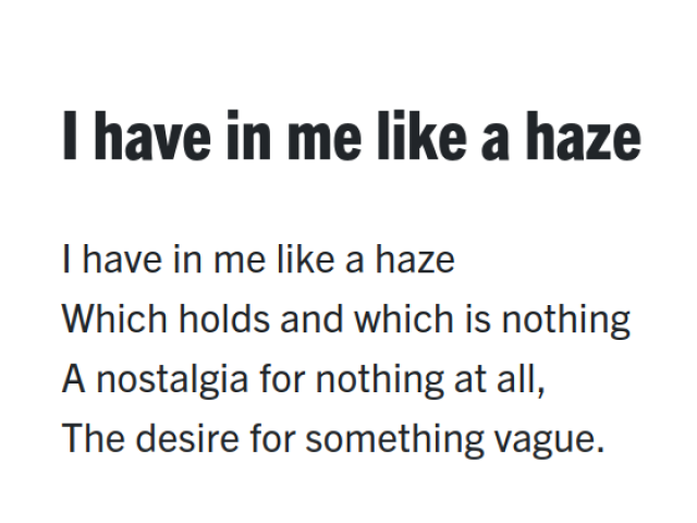 I have in me like a haze